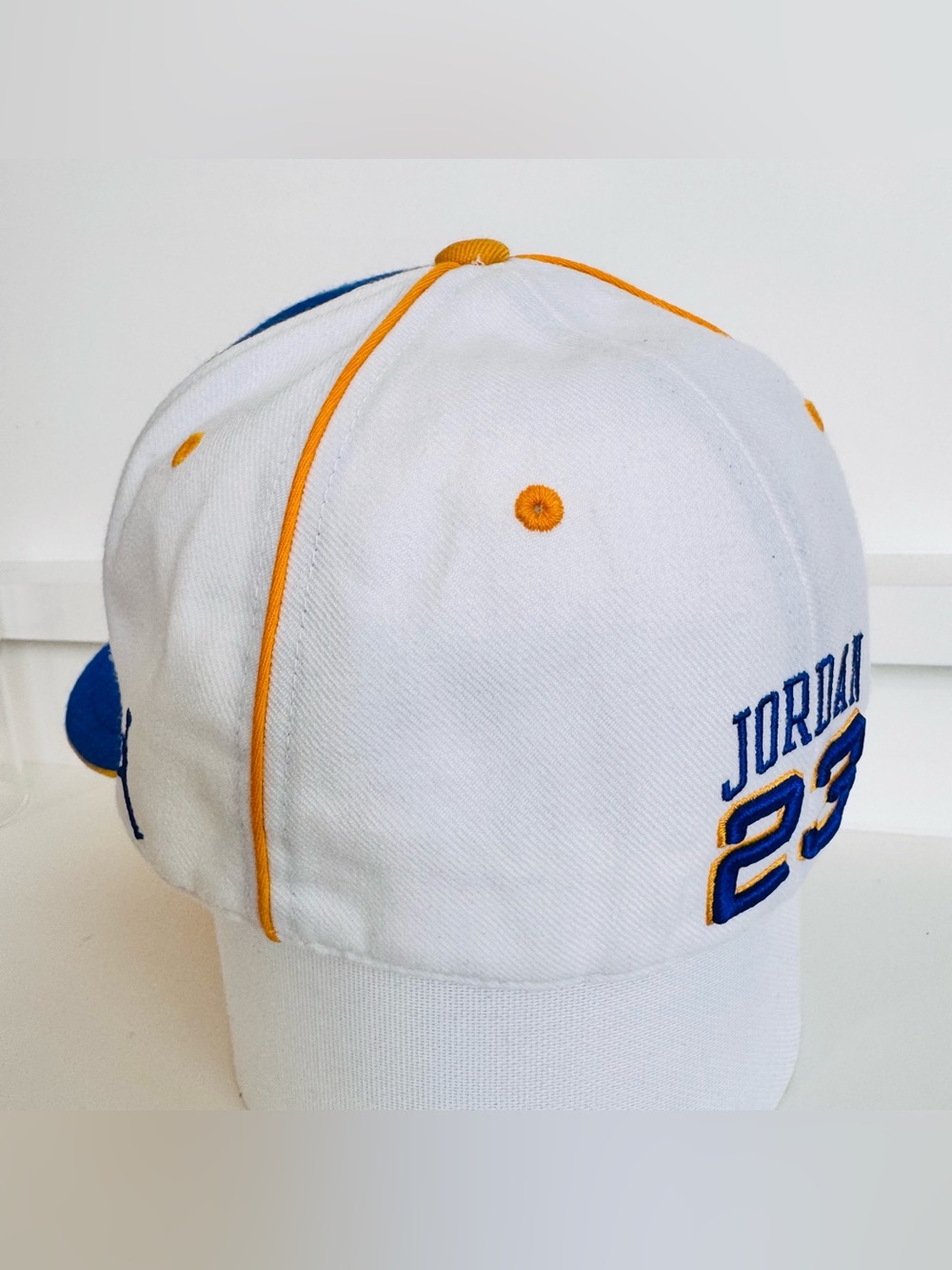 Nike Jordan Laney High School Fitted Hat Blue Jumpman Size 7 5/8 Men’s PreOwned - Picture 16 of 16